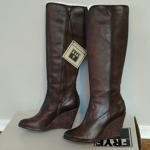 Frye Cece seam tall boots